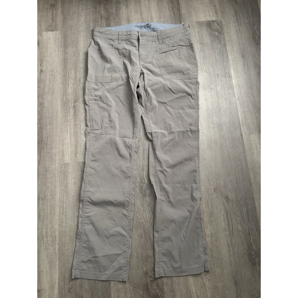 Horny Toad Pants Womens 8 khaki Chino Straight Leg Cotton  Weekend Pants